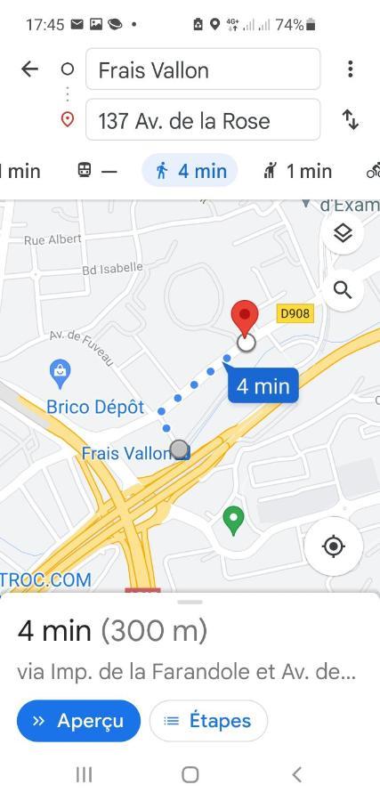 Grand Appartement 3 Chambres Avec Clim Et Balcon Marseille Kültér fotó